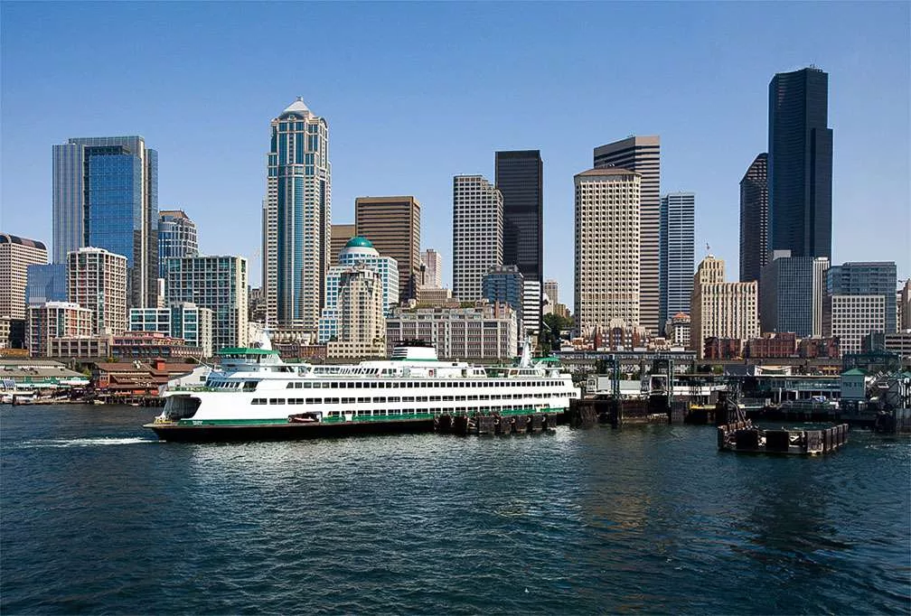 Seattle Washington with Ferry jpg